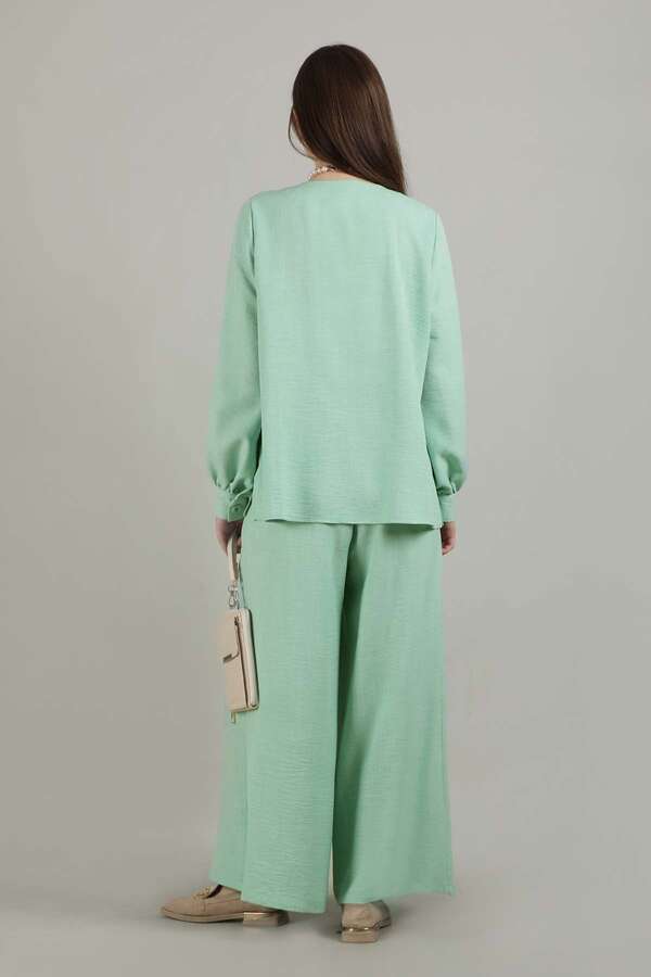 Classic Shirt Suit Water Green - 5