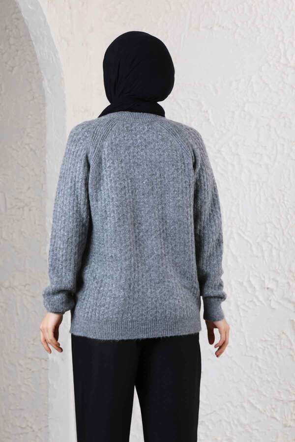 Classic Short Knitwear Sweater Gray - 5