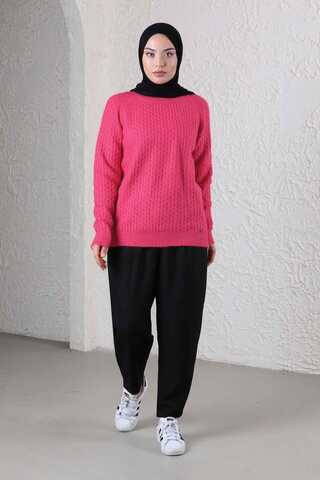 Classic Short Knitwear Sweater Pink - 2