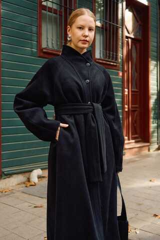 Coat with Dart Detail Black - 9