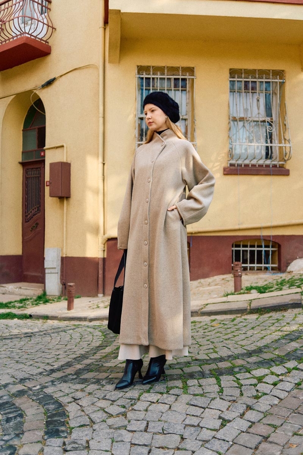 Coat with Dart Detail Stone - 6