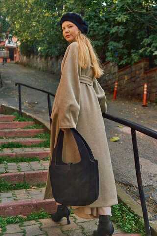 Coat with Dart Detail Stone - 9