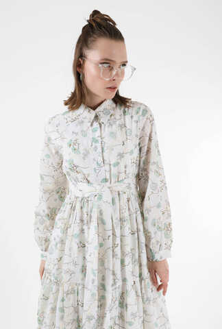 Cotton Floral Dress Mint - 4