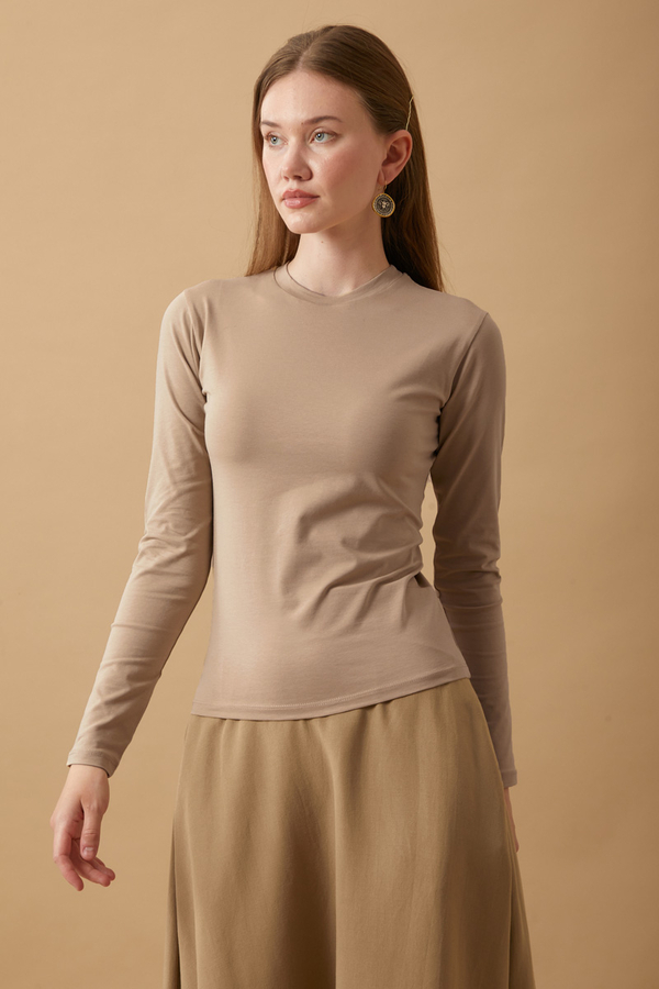 Cotton Long Sleeve Body Advantage Pack (Black-Ecru-Taupe) - 3