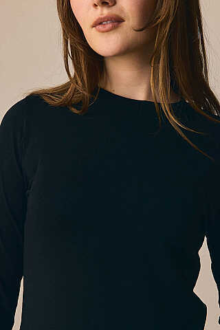 Cotton Long Sleeve Body Black - 4