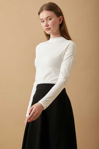 Cotton Long Sleeve Body Ecru - 3