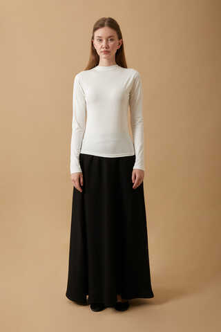 Cotton Long Sleeve Body Ecru - 1