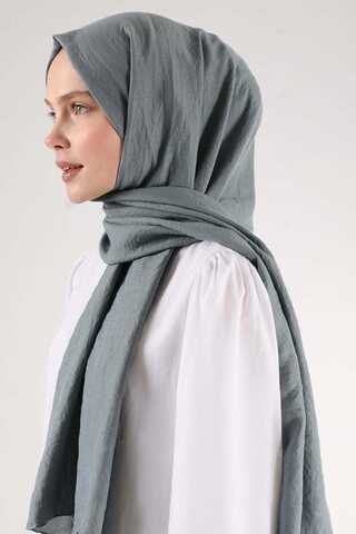 Cotton Viscose Shawl Ember Gray - 4