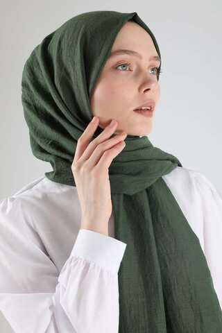 Cotton Viscose Shawl Khaki - 1