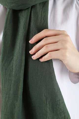 Cotton Viscose Shawl Khaki - 2