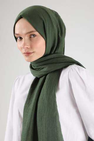 Cotton Viscose Shawl Khaki - 3