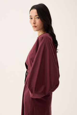 Croplu Elbise Takım Bordo - 3