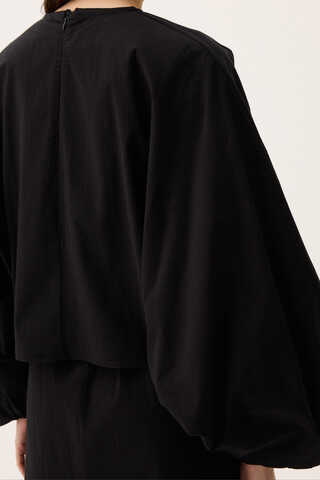 Croplu Elbise Takım Siyah - 17