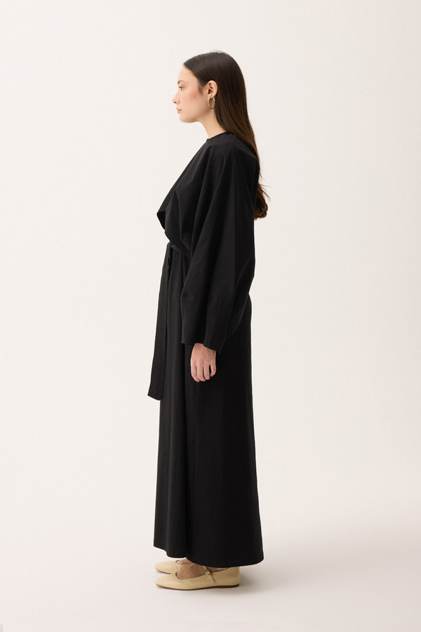 Croplu Elbise Takım Siyah - 10