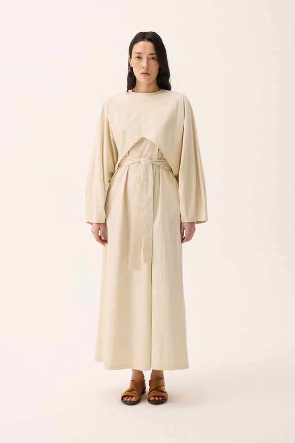 Croplu Elbise Takım Taş