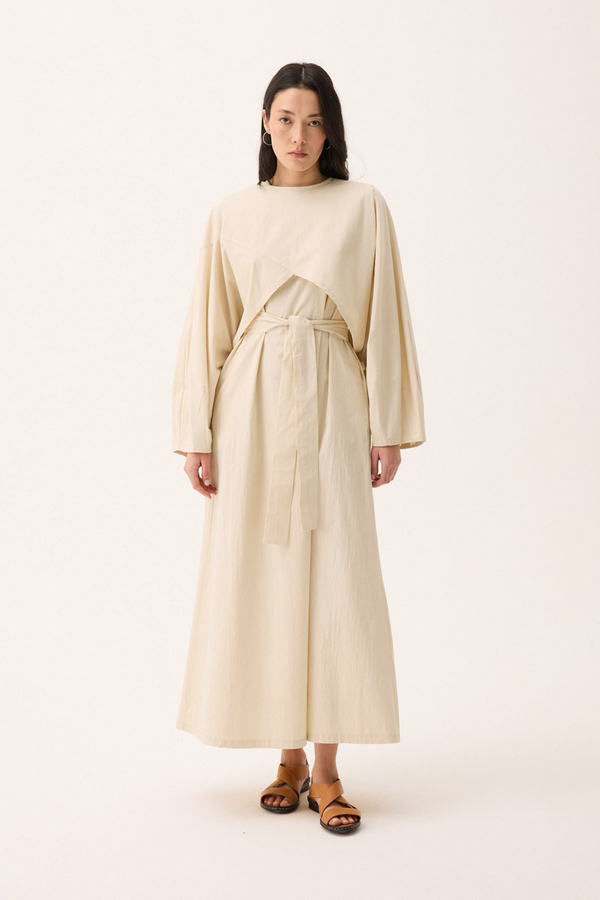 Croplu Elbise Takım Taş - 3