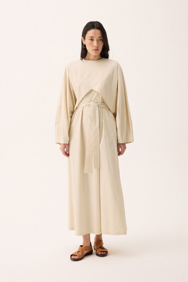 Croplu Elbise Takım Taş - 4