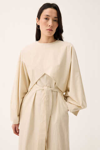 Croplu Elbise Takım Taş - 11