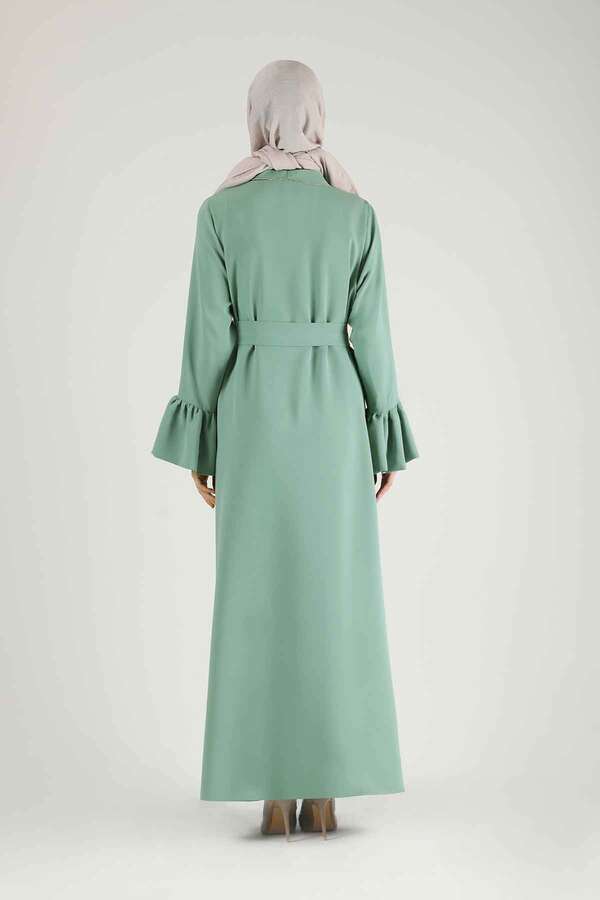 Cuff Flywheel Stone Abaya Suit Mint - 5