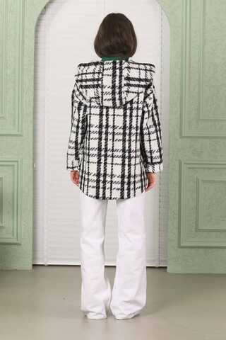 Curly Hooded Shirt Jacket White - 5