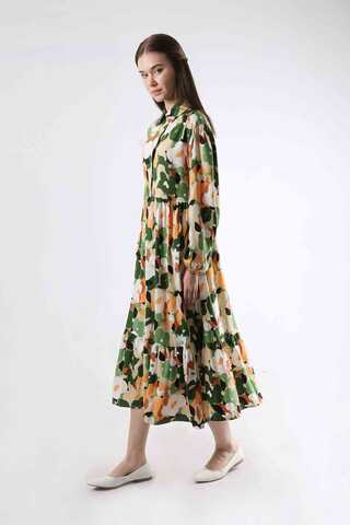 Daisy Dress Green - 3