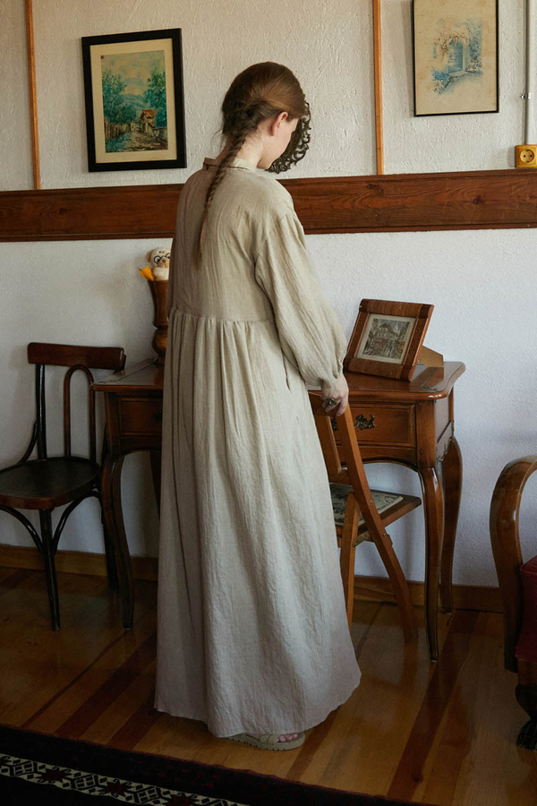 Dantel Robalı Elbise Taş - 8