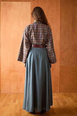 Denim Etek Açık Mavi - 6