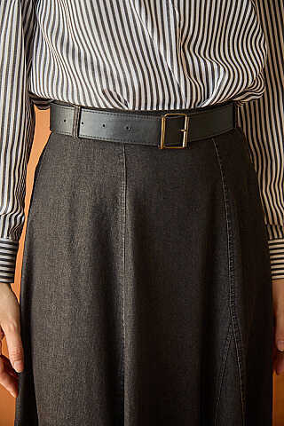 Denim Etek Siyah - 3