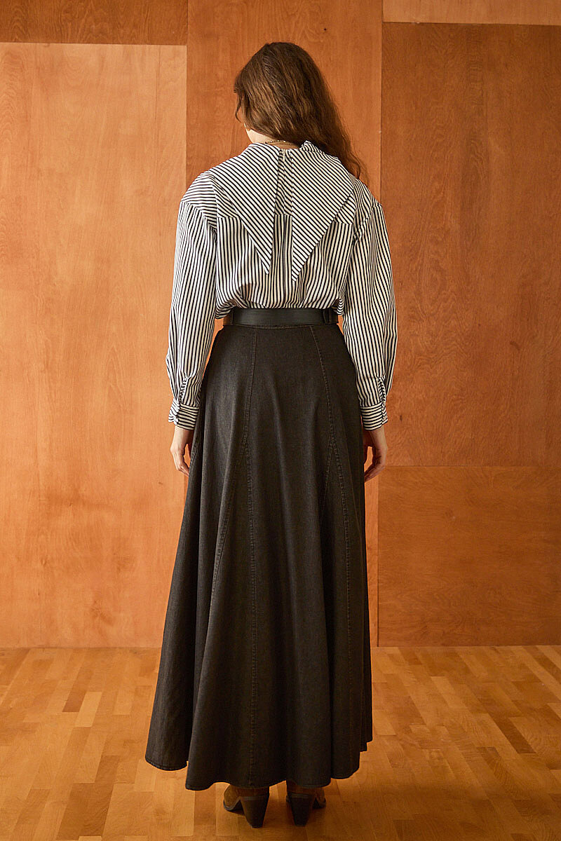 Denim Etek Siyah - 6