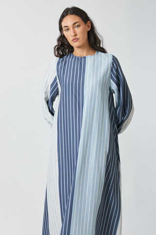 Denim Vest Dress Set Baby Blue - 10