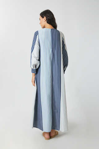 Denim Vest Dress Set Baby Blue - 12