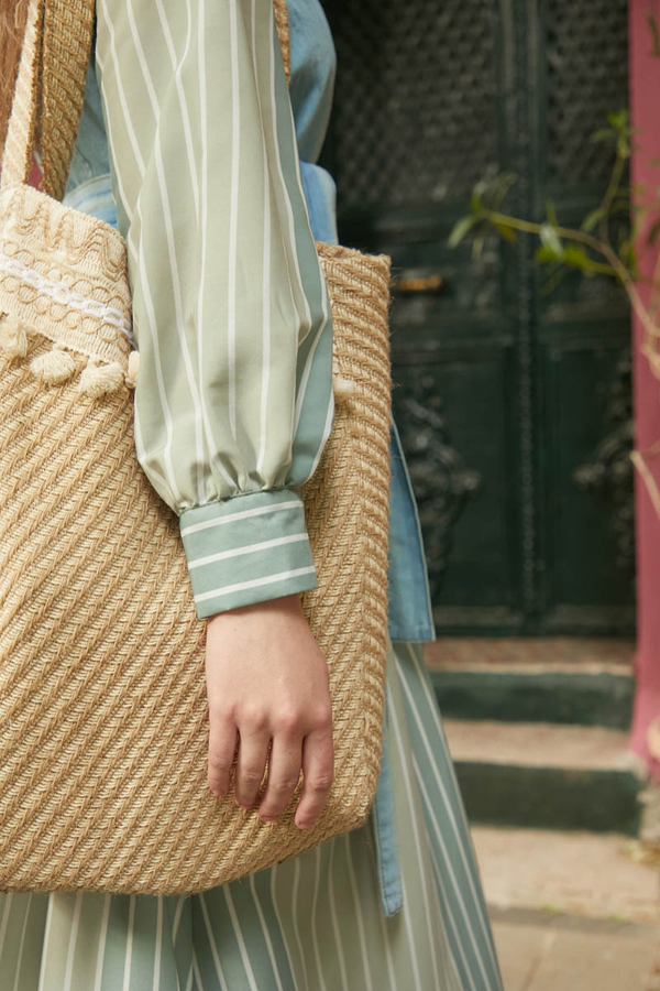 Denim Vest Dress Set Mint - 10