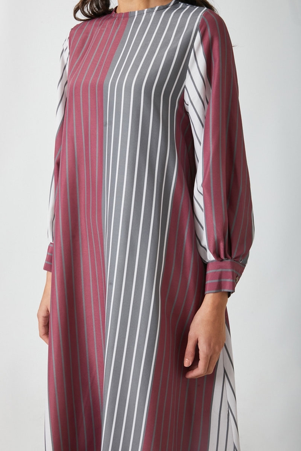 Denim Yelekli Elbise Takım Antrasit - 13