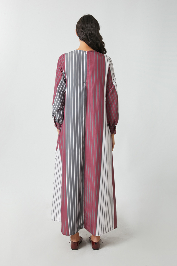 Denim Yelekli Elbise Takım Antrasit - 16