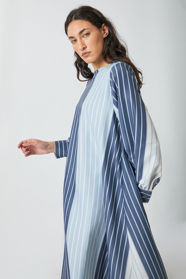 Denim Yelekli Elbise Takım Bebe Mavisi - 9