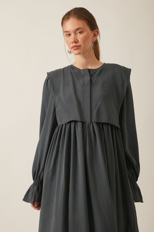 Deren Modal Dress Anthracite - 5