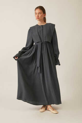 Deren Modal Dress Anthracite - 11
