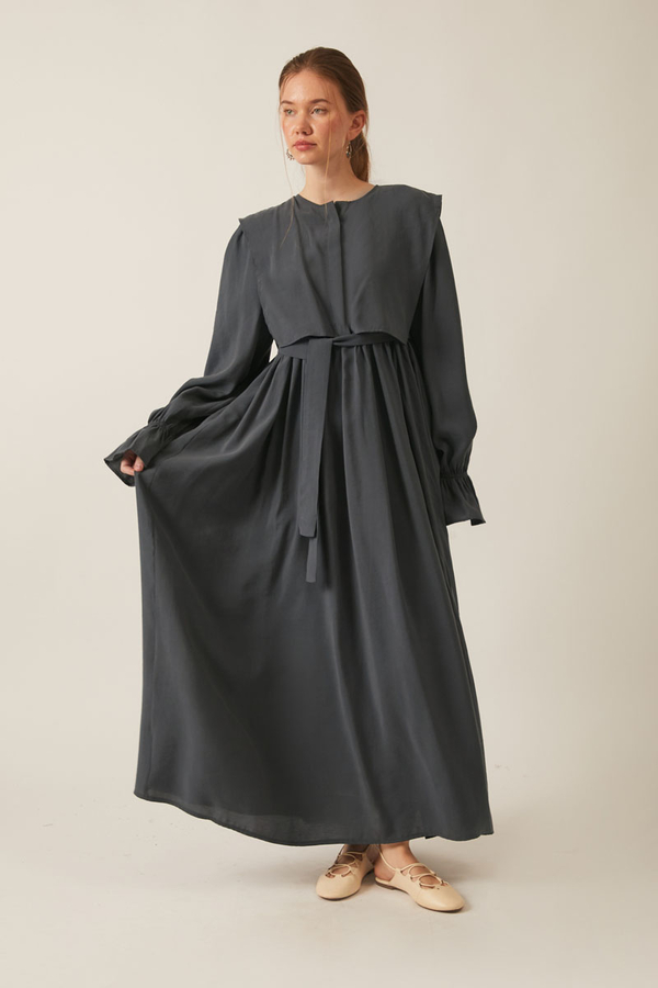 Deren Modal Dress Anthracite - 11