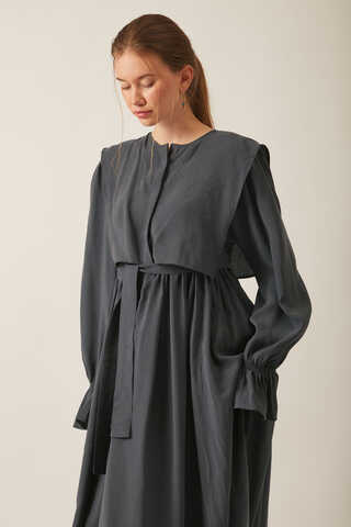 Deren Modal Dress Anthracite - 12