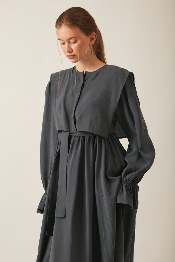 Deren Modal Dress Anthracite - 12