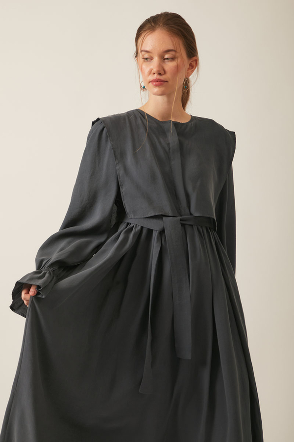 Deren Modal Dress Anthracite - 13