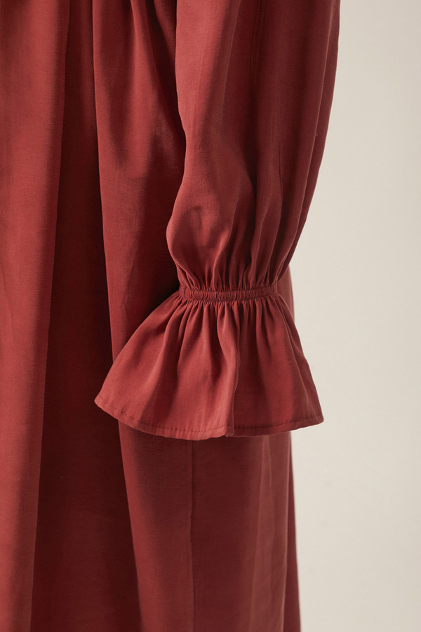 Deren Modal Dress Brick - 7