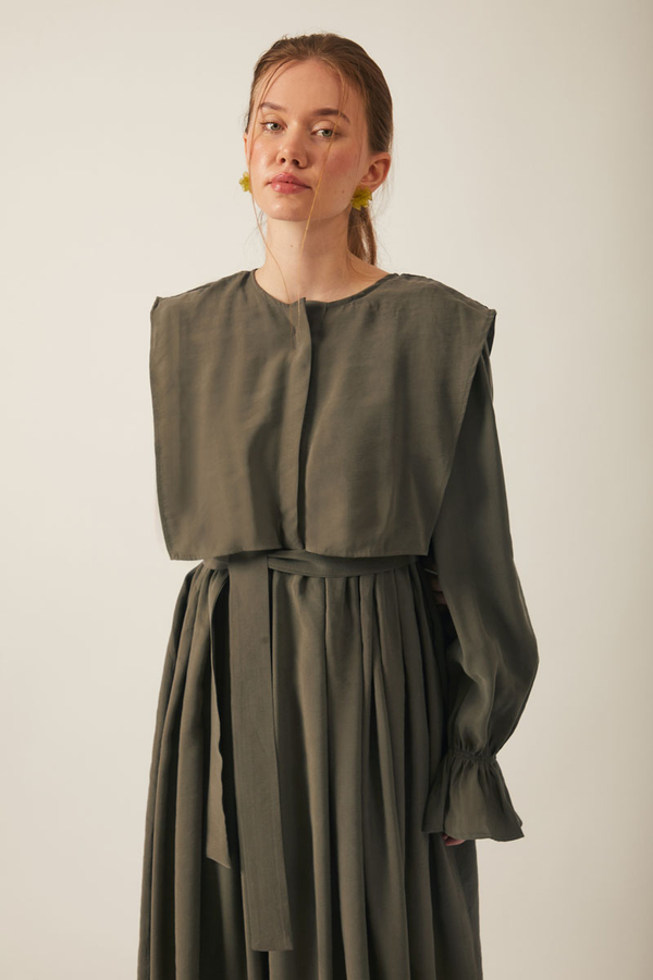 Deren Modal Dress Khaki - 2