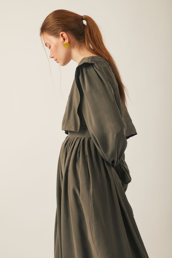 Deren Modal Dress Khaki - 5