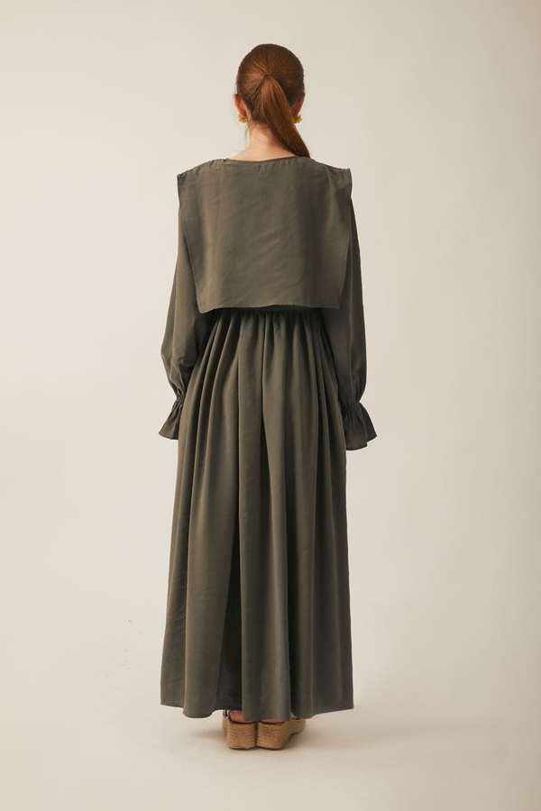 Deren Modal Dress Khaki - 9