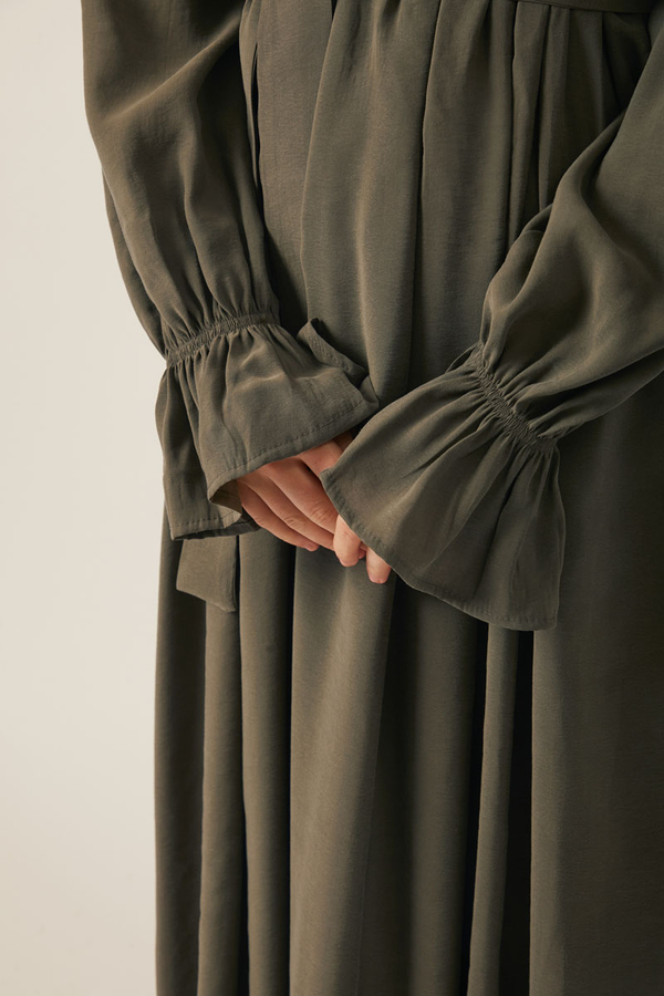 Deren Modal Dress Khaki - 6