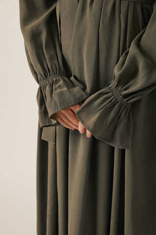 Deren Modal Dress Khaki - 6