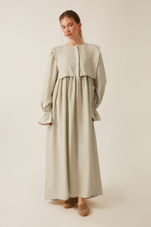 Deren Modal Dress Stone - 7