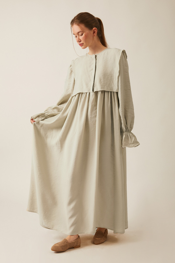 Deren Modal Dress Stone - 3