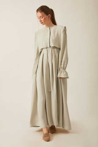 Deren Modal Dress Stone - 12